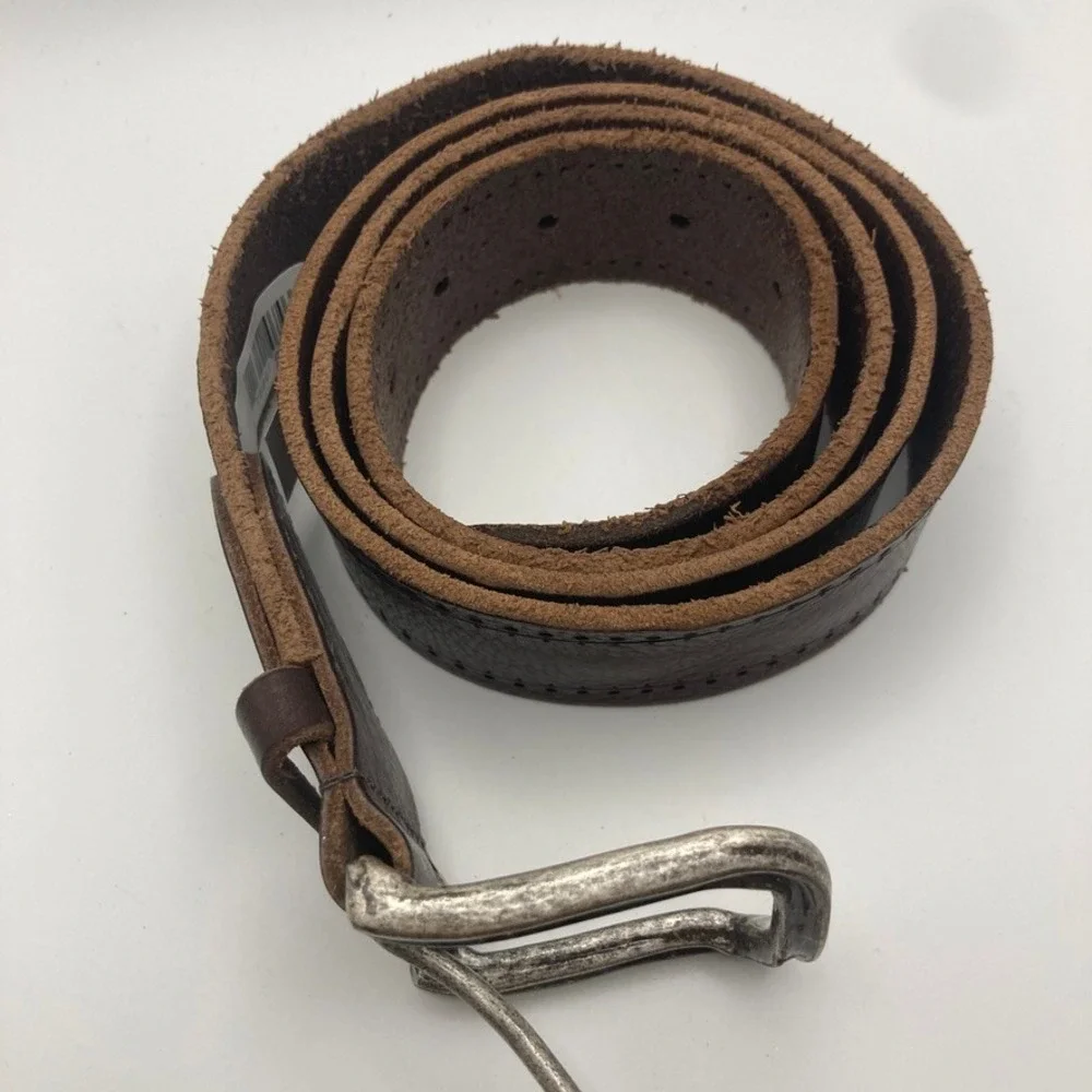 Johnston & Murphy Men's Classic‎ Casual Leather Belt 42 Brown Made in Italy